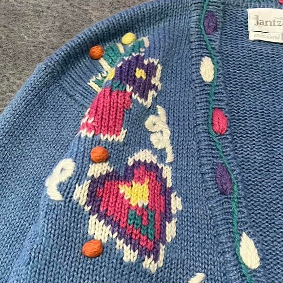 Vintage jantzen embroidered cardigan sweater - Picture 4 of 8